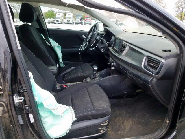 3KPA24AB0KE214471 - 2019 KIA RIO S BLACK photo 5