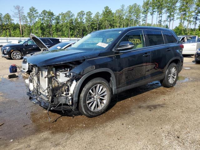 5TDKZRFHXKS560267 - 2019 TOYOTA HIGHLANDER SE BLACK photo 1