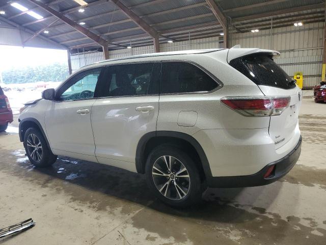 5TDKKRFH0GS505662 - 2016 TOYOTA HIGHLANDER XLE WHITE photo 2