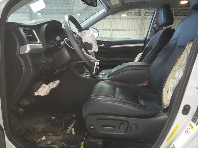 5TDKKRFH0GS505662 - 2016 TOYOTA HIGHLANDER XLE WHITE photo 7