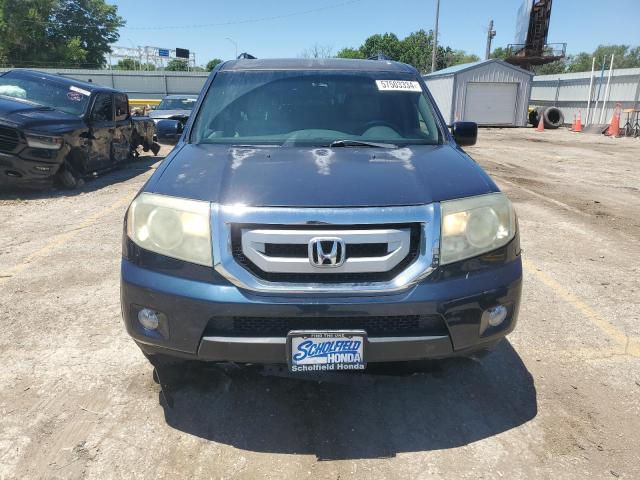 5FNYF4H48BB054070 - 2011 HONDA PILOT EX BLUE photo 5