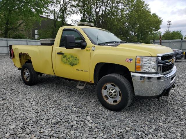 1GC0KVCG0DZ219204 - 2013 CHEVROLET SILVERADO K2500 HEAVY DUTY YELLOW photo 4