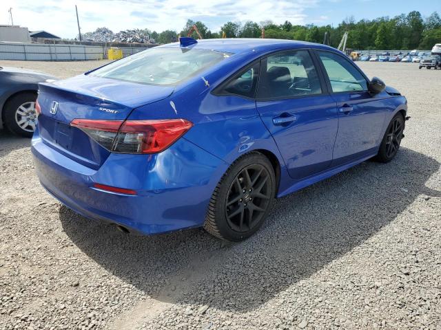 2HGFE2F55NH556528 - 2022 HONDA CIVIC SPORT 蓝色 照片 3