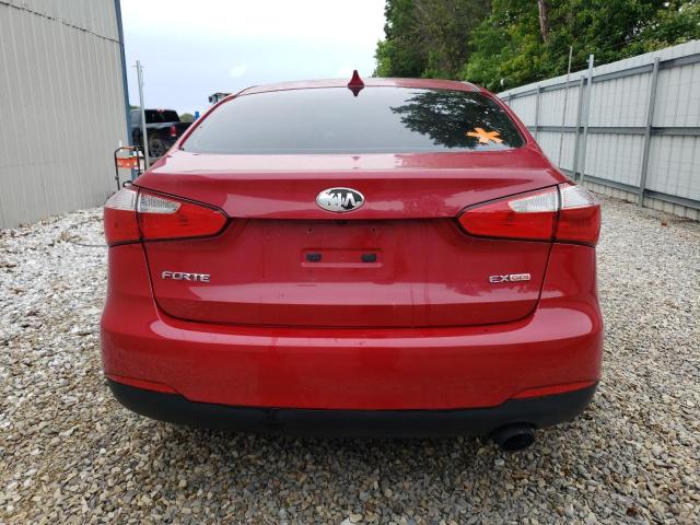 KNAFX4A82E5084606 - 2014 KIA FORTE EX RED photo 6