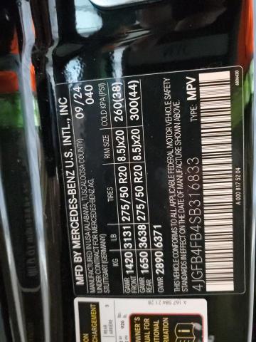 4JGFB4FB4SB316833 - 2025 MERCEDES-BENZ GLE 350 4MATIC BLACK photo 13