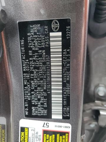 4T1G11BK8RU128357 - 2024 TOYOTA CAMRY SE NIGHT SHADE GRAY photo 12