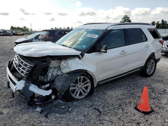 1FM5K7D84HGA58670 - 2017 FORD EXPLORER XLT WHITE photo 1