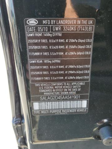 SALAG2D45AA541901 - 2010 LAND ROVER LR4 HSE BLACK photo 14