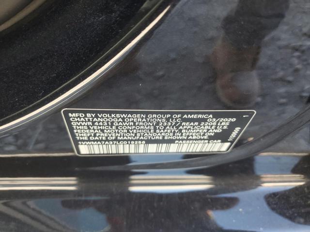 1VWMA7A37LC019256 - 2020 VOLKSWAGEN PASSAT R-LINE Schwarz Foto 12