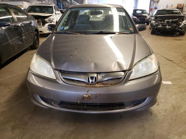 1HGES16345L024946 - 2005 HONDA CIVIC DX VP Grafit foto 5