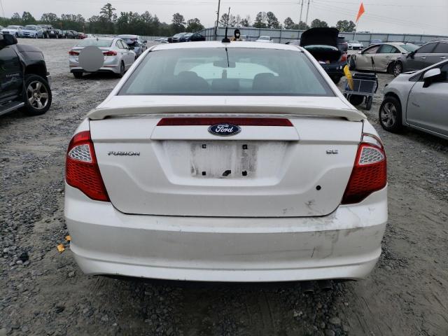 3FAHP0HA2AR193691 - 2010 FORD FUSION SE WHITE photo 6