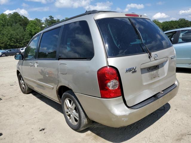 JM3LW28A030350082 - 2003 MAZDA MPV WAGON TAN photo 2