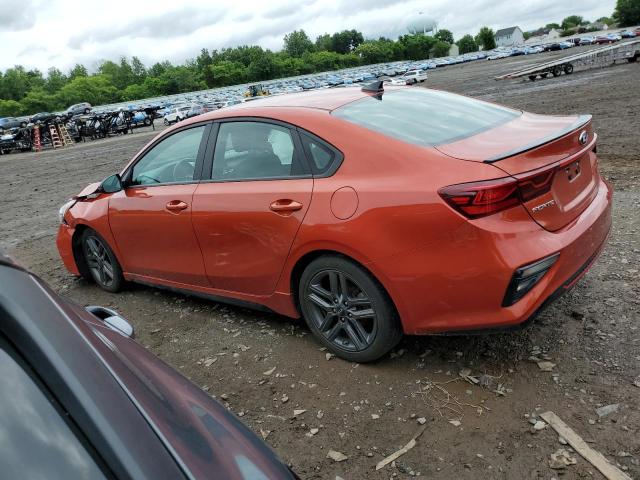 3KPF34AD0ME306767 - 2021 KIA FORTE GT LINE ORANGE photo 2