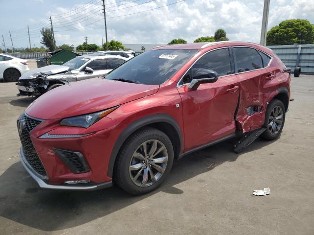 JTJYARBZ3K2151760 - 2019 LEXUS NX 300 BASE წითელი ფოტო 1