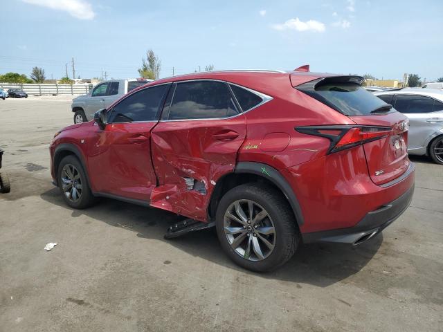 JTJYARBZ3K2151760 - 2019 LEXUS NX 300 BASE წითელი ფოტო 2