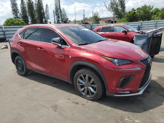 JTJYARBZ3K2151760 - 2019 LEXUS NX 300 BASE წითელი ფოტო 4