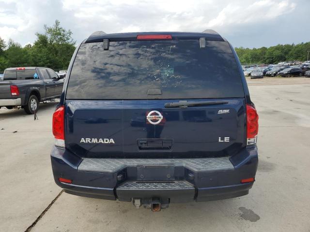 5N1BA08C58N601161 - 2008 NISSAN ARMADA SE BLUE photo 6