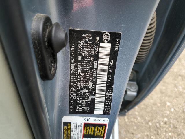 4T1BK3DB7BU371003 - 2011 TOYOTA AVALON BASE 蓝色 照片 10