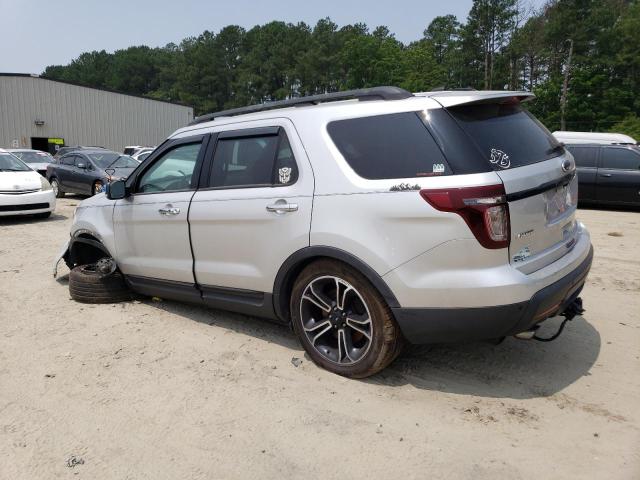 1FM5K8GT0EGC53604 - 2014 FORD EXPLORER SPORT SILVER photo 2