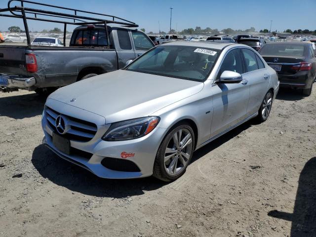 55SWF4HB5JU260529 - 2018 MERCEDES-BENZ C 350E SILVER photo 1