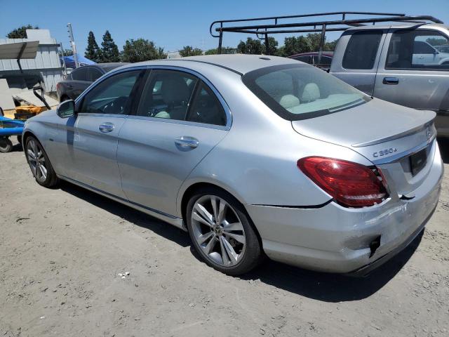 55SWF4HB5JU260529 - 2018 MERCEDES-BENZ C 350E SILVER photo 2