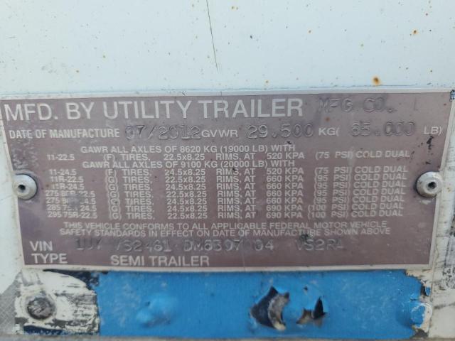 1UYVS2481DM630704 - 2013 UTILITY TRAILER WHITE photo 10
