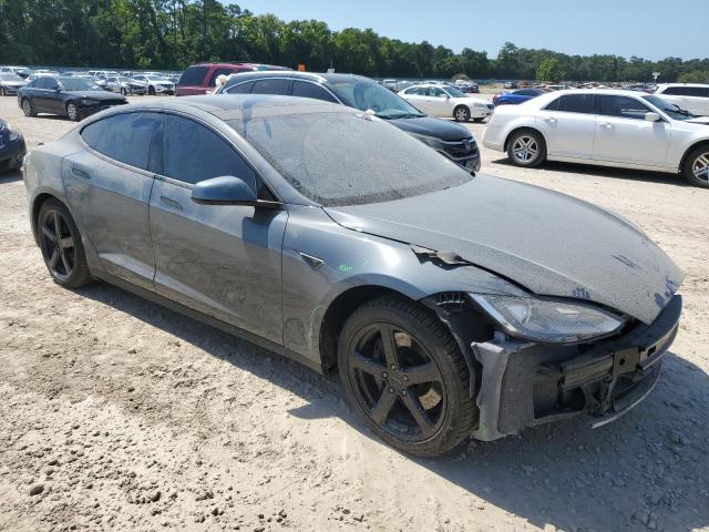 5YJSA1CN4DFP04275 - 2013 TESLA MODEL S GRAY photo 4