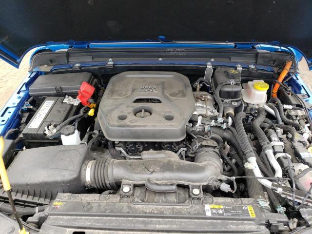 1C4JJXP68MW807776 - 2021 JEEP WRANGLER U SAHARA 4XE BLUE photo 12