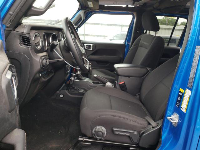 1C4JJXP68MW807776 - 2021 JEEP WRANGLER U SAHARA 4XE BLUE photo 7