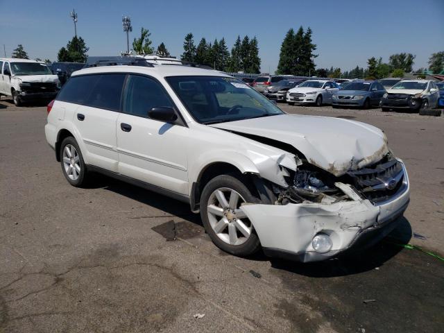 4S4BP61C487305323 - 2008 SUBARU OUTBACK 2.5I WHITE photo 4