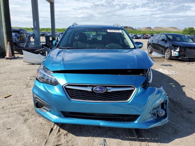 4S3GTAD67K3732301 - 2019 SUBARU IMPREZA PREMIUM BLUE photo 5