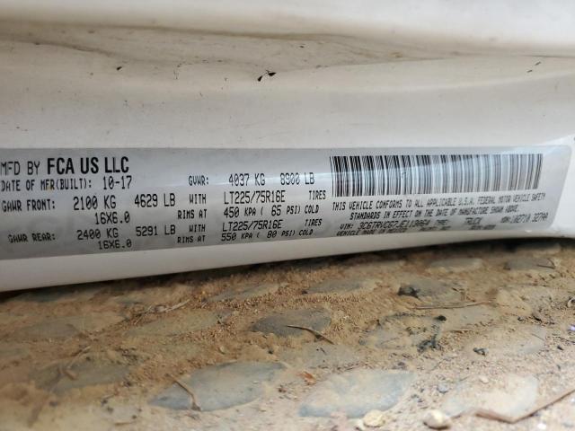 3C6TRVCG7JE113064 - 2018 RAM PROMASTER 2500 HIGH თეთრი ფოტო 13