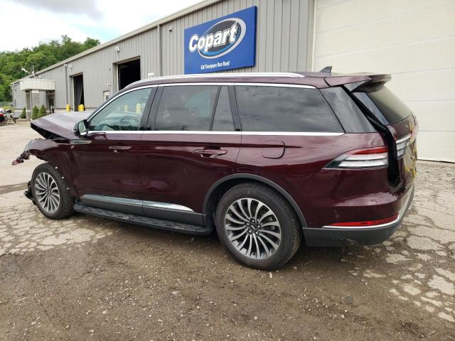 5LM5J7XC3NGL18018 - 2022 LINCOLN AVIATOR RESERVE BURGUNDY photo 2