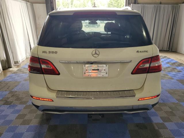 4JGDA5HB3CA057918 - 2012 MERCEDES-BENZ ML 350 4MATIC WHITE photo 6