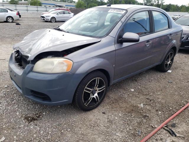 KL1TD56E59B641896 - 2009 CHEVROLET AVEO LS ნაცრისფერი ფოტო 1