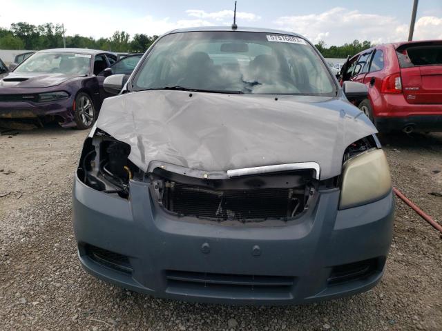 KL1TD56E59B641896 - 2009 CHEVROLET AVEO LS ნაცრისფერი ფოტო 5