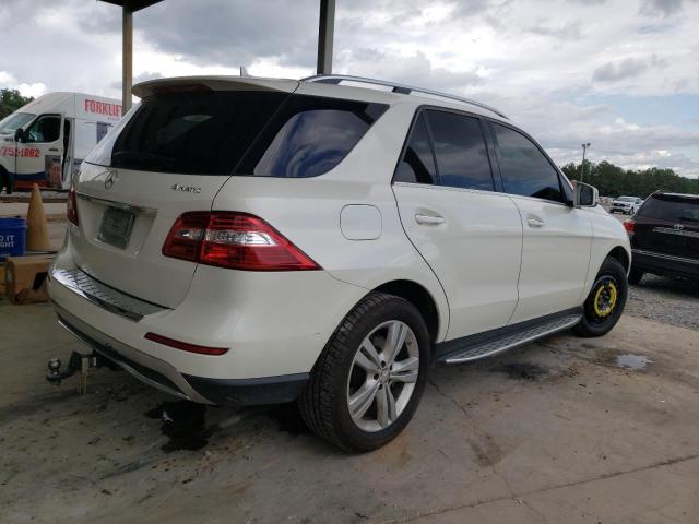4JGDA5HB2DA151774 - 2013 MERCEDES-BENZ ML 350 4MATIC WHITE photo 3