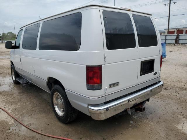 1FMNE11L98DB01558 - 2008 FORD ECONOLINE E150 WAGON WHITE photo 2