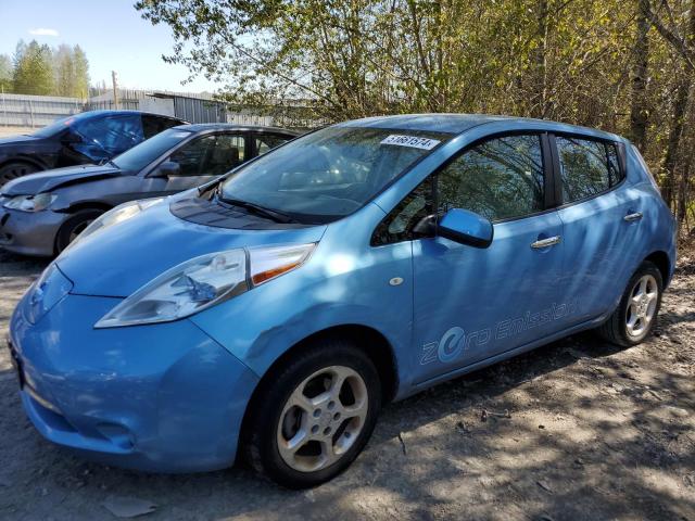 JN1AZ0CPXBT007108 - 2011 NISSAN LEAF SV BLUE photo 1