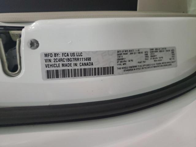 2C4RC1BG7RR111498 - 2024 CHRYSLER PACIFICA TOURING L WHITE photo 13