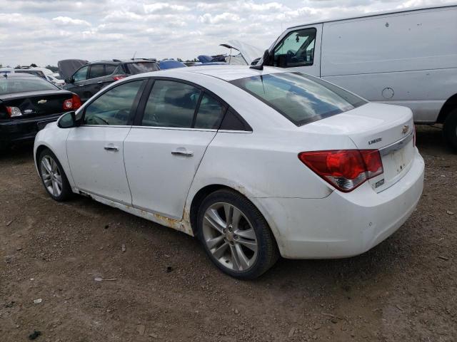 1G1PH5S99B7194126 - 2011 CHEVROLET CRUZE LTZ WHITE photo 2