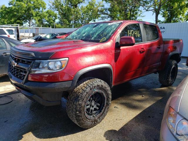 1GCPTEE16J1222543 - 2018 CHEVROLET COLORADO ZR2 BURGUNDY photo 1