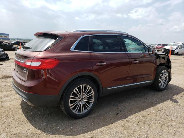 2LMTJ8LR7GBL61978 - 2016 LINCOLN MKX RESERVE Բորդո լուսանկար 3