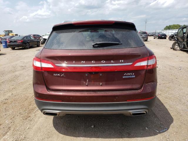 2LMTJ8LR7GBL61978 - 2016 LINCOLN MKX RESERVE Բորդո լուսանկար 6