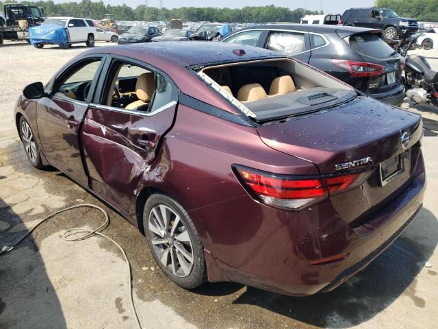 3N1AB8CV0LY255779 - 2020 NISSAN SENTRA SV BURGUNDY photo 12