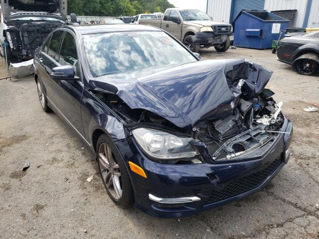 WDDGF4HB0DR294758 - 2013 MERCEDES-BENZ C 250 BLUE photo 1