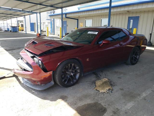 2C3CDZFJ9MH610345 - 2021 DODGE CHALLENGER R/T SCAT PACK BURGUNDY photo 1