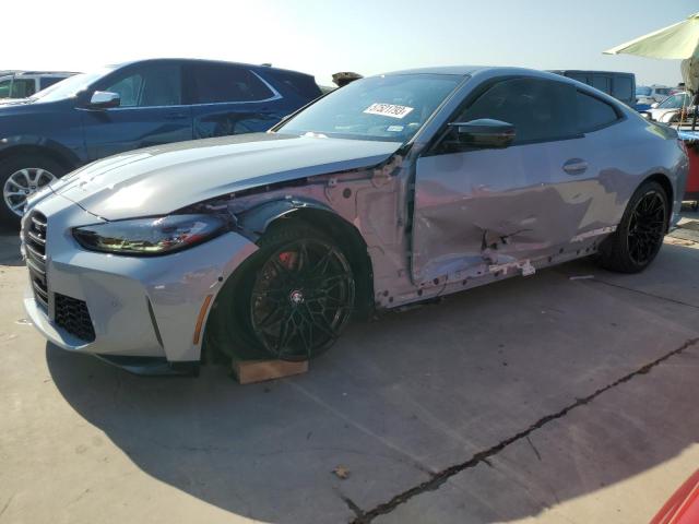 WBS33AZ01NCK21182 - 2022 BMW M4 COMPETITION GRAY photo 1