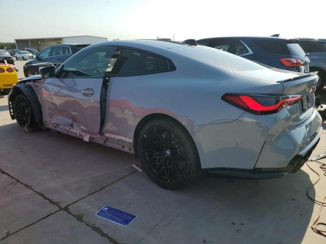 WBS33AZ01NCK21182 - 2022 BMW M4 COMPETITION GRAY photo 2