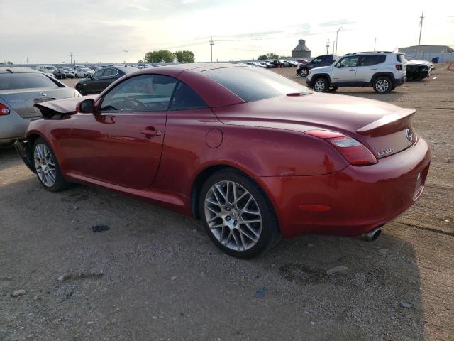 JTHFN45Y579016183 - 2007 LEXUS SC 430 RED photo 2